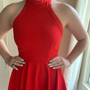 Cute short red dress